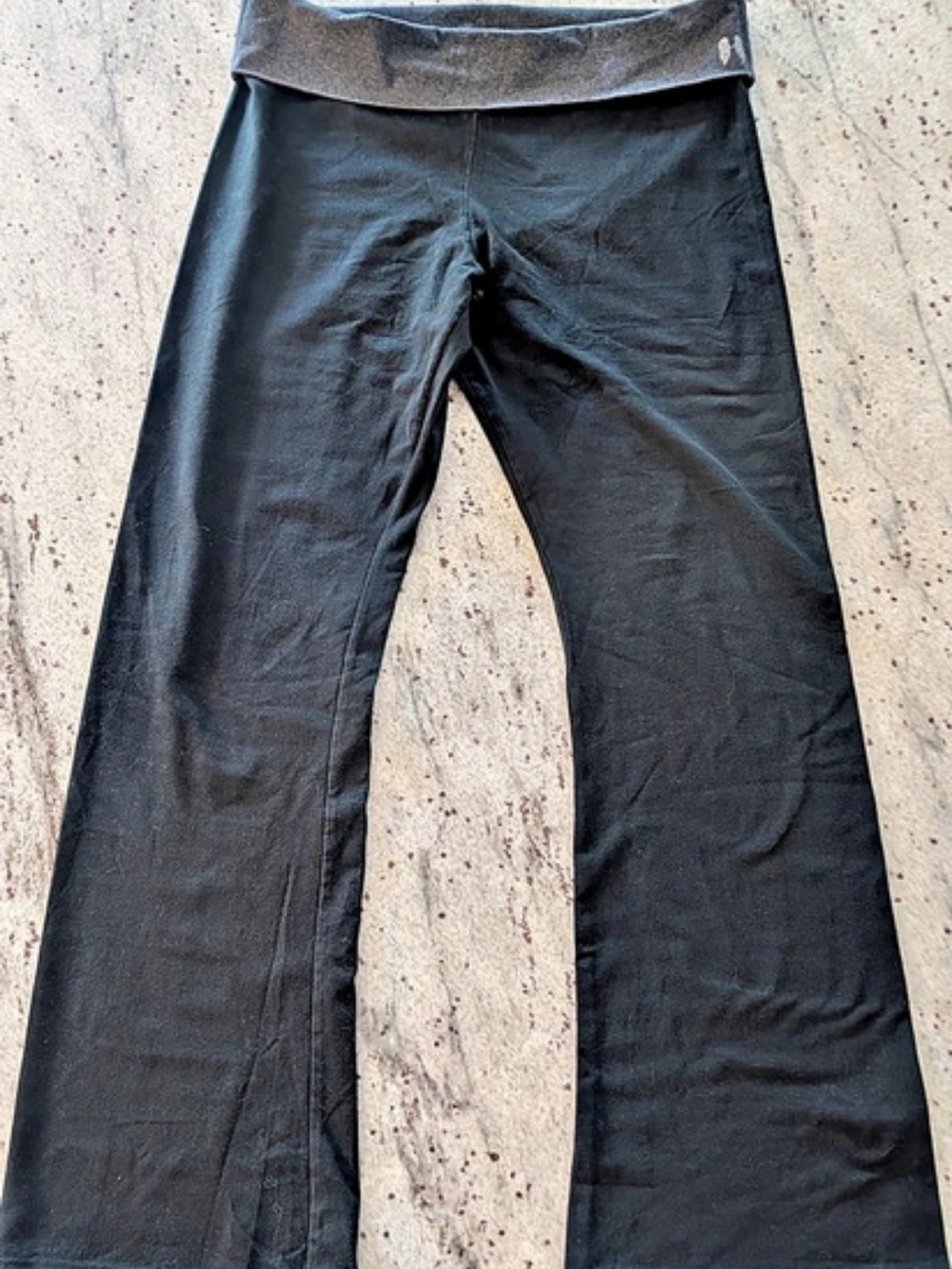 Victoria's Secret Foldover Flare Yoga Pants Black XL